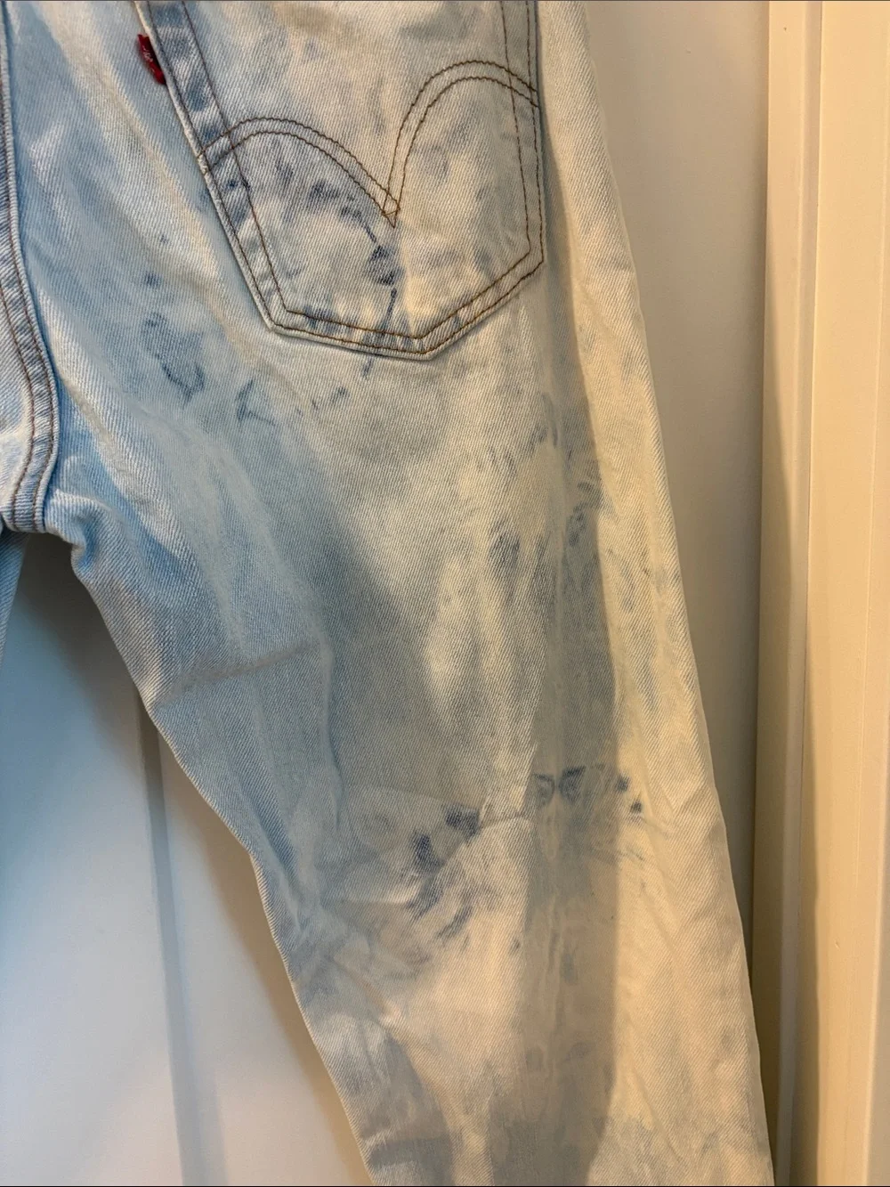 100% cotton acid washed Levi's